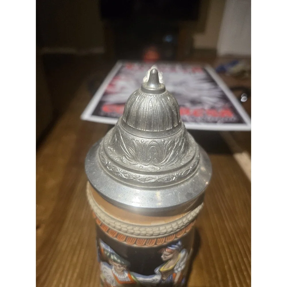 Vintage GERZ W Germany Musical Beer Stein MAPSA Pewter Lid 11